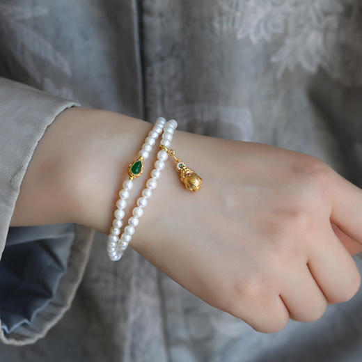 天然淡水珍珠双圈手链 预售5天 JD 商品图1