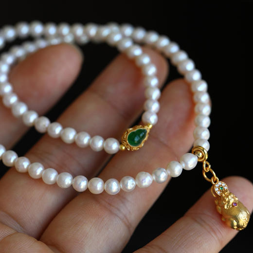 天然淡水珍珠双圈手链 预售5天 JD 商品图4