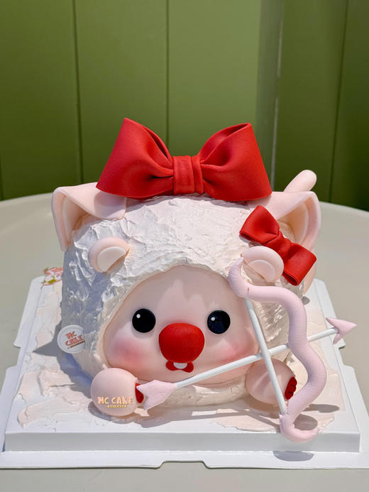 红色蝴蝶结loopy射手座蛋糕 商品图0