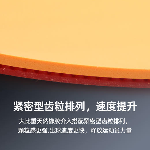 红双喜DHS狂飚三普狂3 狂三狂飙3粘性反胶乒乓球套胶（含37度柔） 商品图1