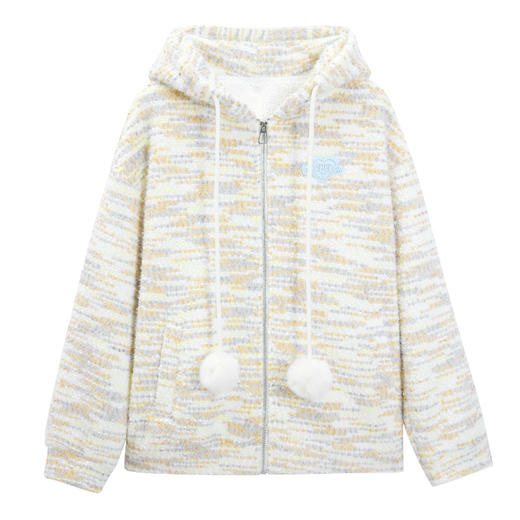 IEF/爱依服2025 冬季 美式时尚休闲运动风小众设计连帽卫衣外套B39187 商品图5