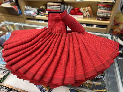 优品堂【福提】30*175双面“福花菩提”提花拉绒长巾 商品图4