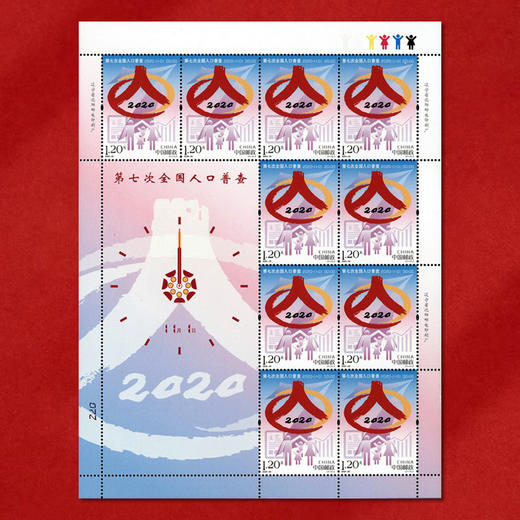 《第七次全国人口普查》纪念邮票 2020-23 商品图2