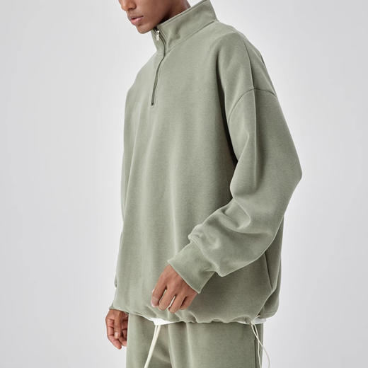 裁缝学苑MQ46半拉链落肩长袖卫衣纸样卫裤套装男装上衣裤子版型样板 商品图4