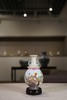 仿清乾隆珐琅彩题诗花石锦鸡图双耳瓶 商品缩略图0