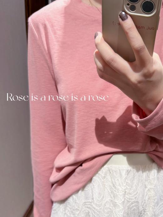 草莓燕麦奶 强烈建议2色入!! 超好穿的兰精天丝棉针织tee/打底衫 橡皮粉/杏仁白 商品图1