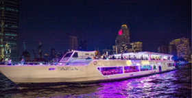 泰国曼谷微笑号夜游湄南河游船 Smile Riverside|自助餐|现场古典音乐