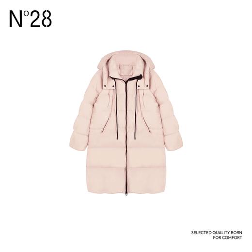 【破价】N°28【北海道】秋冬新款时尚外套保暖连帽休闲中长款鹅绒羽绒服8A51Y031 商品图2