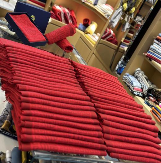 优品堂【福提】30*175双面“福花菩提”提花拉绒长巾 商品图7