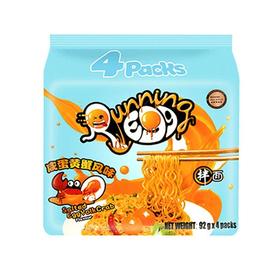 奔跑吧蛋蛋 咸蛋黄蟹风味拌面(四连包) 368g/包