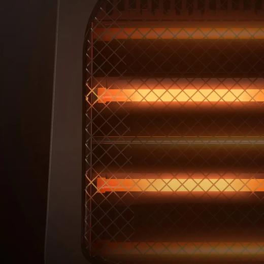 GREE格力 电暖器 NST-8 远红外 小巧轻便 两档可调 白+橙色 商品图5