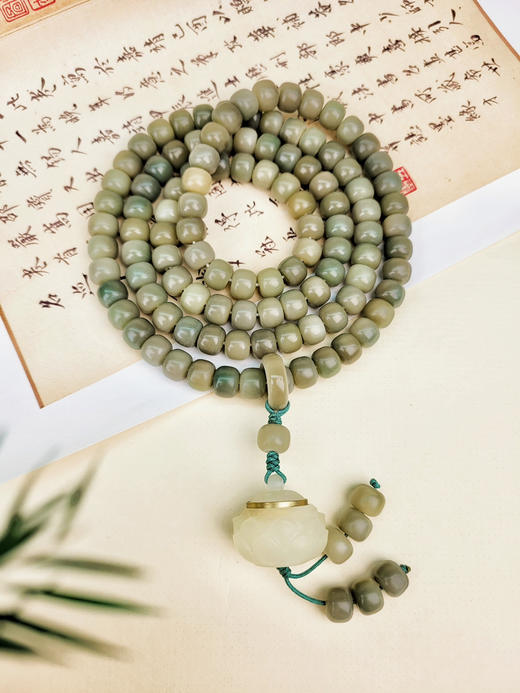 青色菩提8*10手串➕夜光盒坠跑环 商品图1