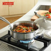 德国戴德 18/10不锈钢单柄煎锅五层钢少油烟平底锅24cm 商品缩略图2