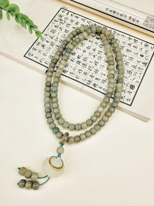 青色菩提8*10手串➕夜光盒坠跑环 商品图2