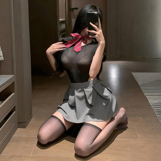 盐系校园女友开裆JK套装6909 商品图2