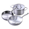 德国戴德不锈钢锅具套装无涂层厨房炒锅平底煎锅汤锅组合五件套 商品缩略图3