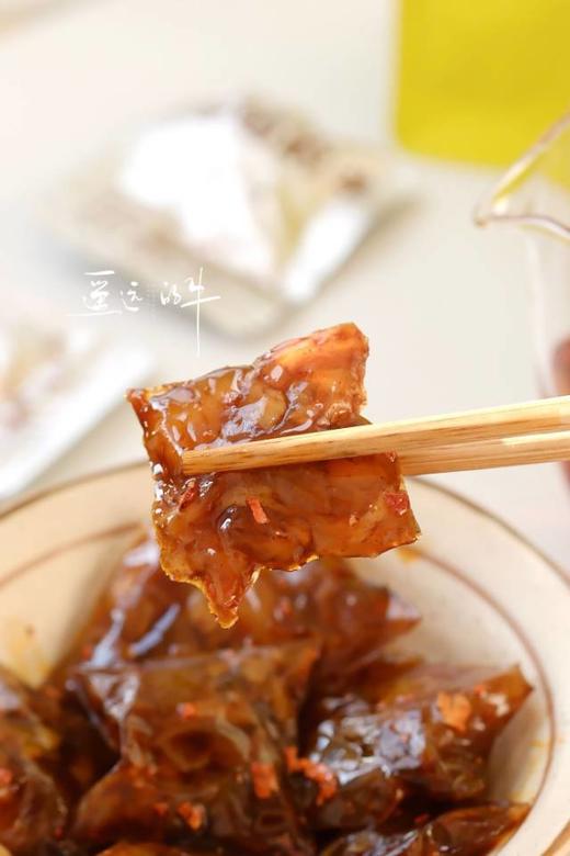 //【遥远的牛·牛蹄筋】小零食~~来喽~~ 大口吃肉的快乐❗ 🥩鲜牛蹄筋制作 Q弹爽脆 😋嚼劲十足，看得见的大块牛筋！ 开袋即食 商品图8