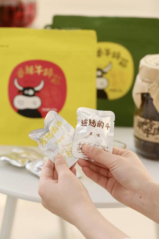 //【遥远的牛·牛蹄筋】小零食~~来喽~~ 大口吃肉的快乐❗ 🥩鲜牛蹄筋制作 Q弹爽脆 😋嚼劲十足，看得见的大块牛筋！ 开袋即食 商品图6