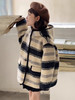 【吉米故事中大童条纹呢子大衣】❗️火出天际的🔥夹棉条纹羊羔毛😘冬天真的拒绝不了❌这种毛茸茸的氛围感❗️ *❄冬日里的小暖炉，看着就好暖和🔥 商品缩略图5