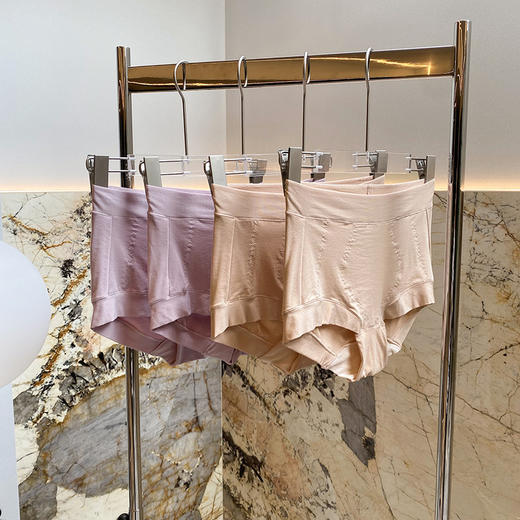 【特价捡漏 】官网739！两条装中腰美体塑身提臀棉裆平角裤女 柔弹无束缚内裤四角裤 商品图4