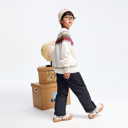 男童费尔岛提花毛衣冬季新款安奈儿童装实体店同款AB444610 商品图6