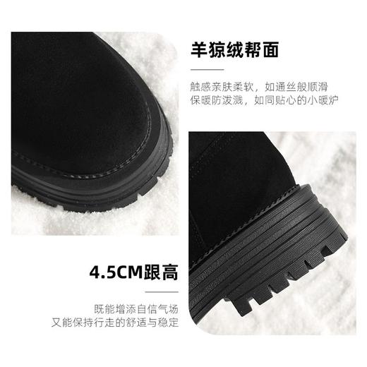 ZHR则则加绒保暖雪地靴厚底羊毛绒女鞋2024冬季百搭防寒防滑棉鞋 商品图4