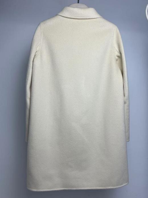 水波纹女装侧开叉羊绒呢大衣  SJF16W503B 商品图1