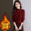 CC-11-9075秋冬季假两件新款女士毛衣一体加绒厚款小个子洋气打底衫 商品缩略图0