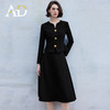 AD高级感小V领西装套装裙女2024新款短外套收腰西服裙子两件套秋 商品缩略图2