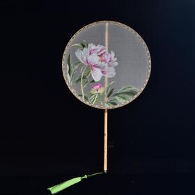 【花开富贵】苏绣扇-ZX2409119