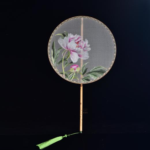 【花开富贵】苏绣扇-ZX2409119 商品图0