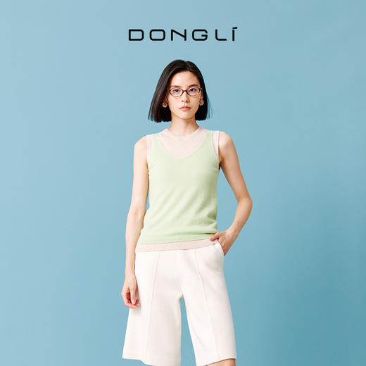 东黎 • 山羊绒女士秋冬休闲舒适打底背心 4087 商品图2