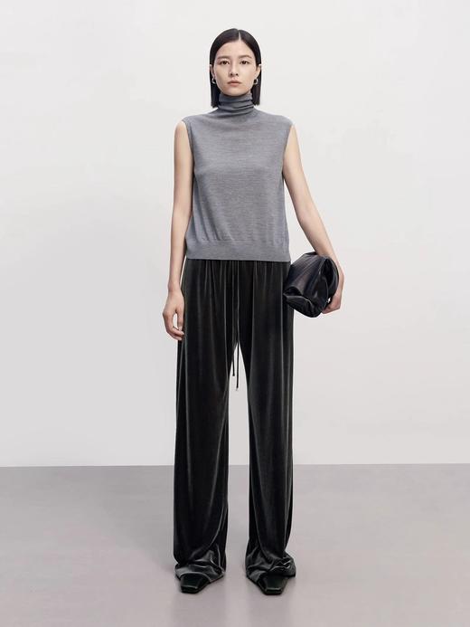 真丝丝绒阔腿裤 C12TJ-99973 商品图14