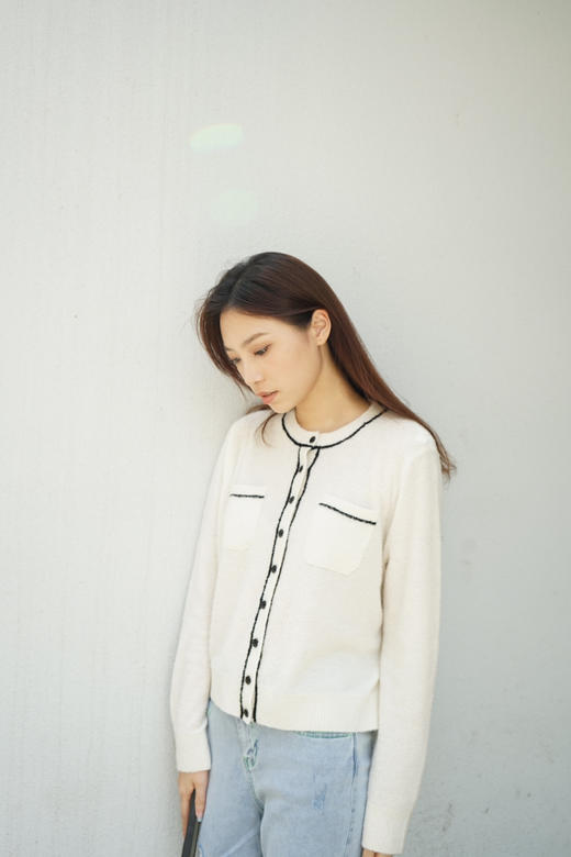 圈圈羊绒开衫 商品图0