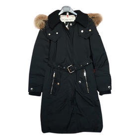 【95新】Burberry博柏利黑色连帽羽绒服外套女士34码现售价：3700！221124NJS15