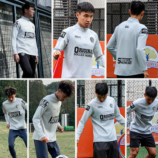 小李子FUNRY蜂锐灵动半拉链长袖足球训练服组队队服空气层锁温 商品图1