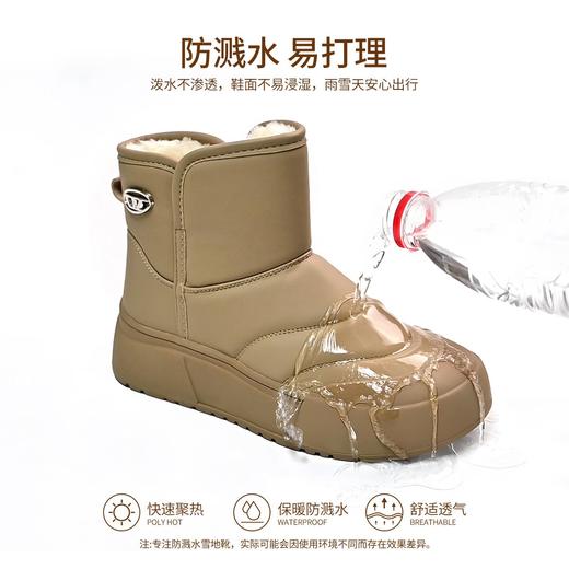 ZHR则则加绒保暖雪地靴防水厚底防滑女鞋2024冬季新款百搭棉鞋女 商品图6