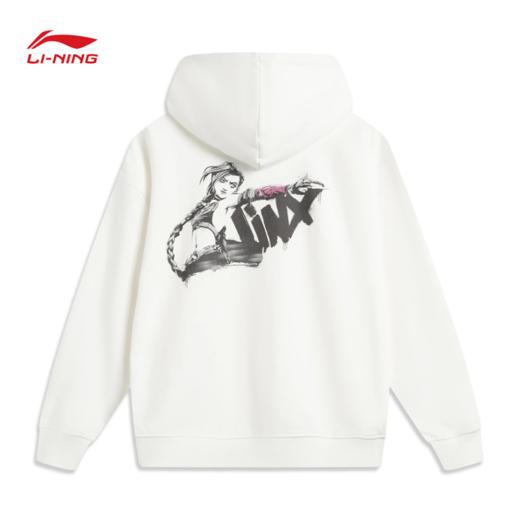 李宁 x 英雄联盟双城之战联名系列男女同款宽松套头连帽卫衣AWDUF49 商品图2