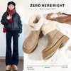ZHR则则加绒保暖雪地靴厚底羊毛绒女鞋2024冬季百搭防寒防滑棉鞋 商品缩略图2