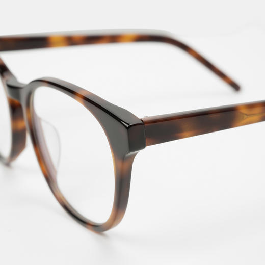 ROMI STUDIO"复古态度"时髦O压防蓝光玳瑁色显脸小眼镜24SSS037 商品图1