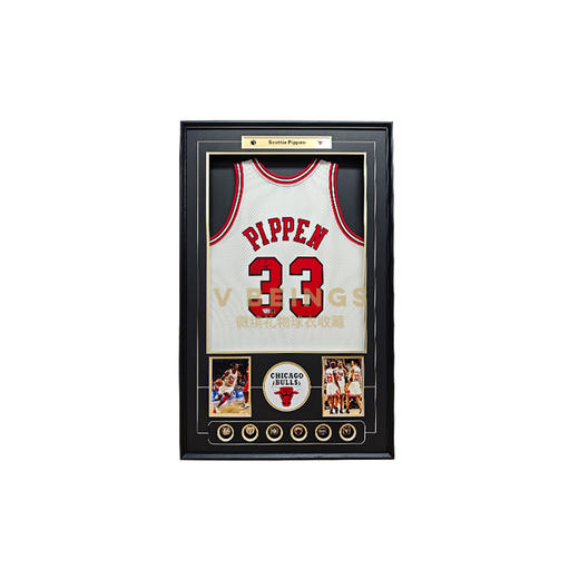 收藏系列 皮蓬 公牛队33号白色限量版 亲笔签名球衣 商品图0