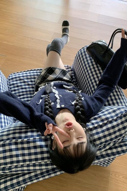 LNNNS 甜美蝴蝶结针织上衣 19754 商品图5