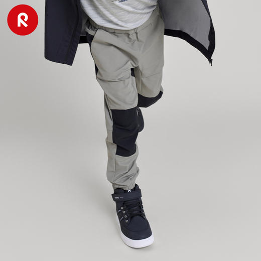 reima男女儿童户外运动裤大童2024春季新款拼接耐磨休闲拒水长裤 商品图2