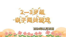 2024.11.25 2-3岁组亲子闯关游戏