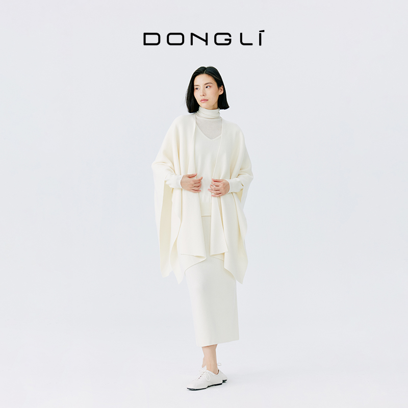 东黎 • 山羊绒女士秋冬气质披肩 3486