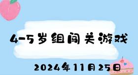 2024.11.25 4-5岁组闯关游戏