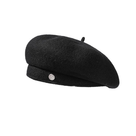 雀说 轻奢高档羊毛八角贝雷帽子显脸小画家帽M2637 商品图3