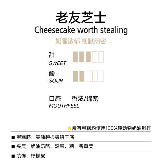 老友记里好吃到掉到地上摔得稀烂也要吃完的芝士蛋糕 商品图2