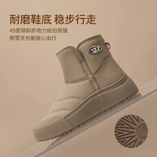 ZHR则则加绒保暖雪地靴防水厚底防滑女鞋2024冬季新款百搭棉鞋女 商品图3