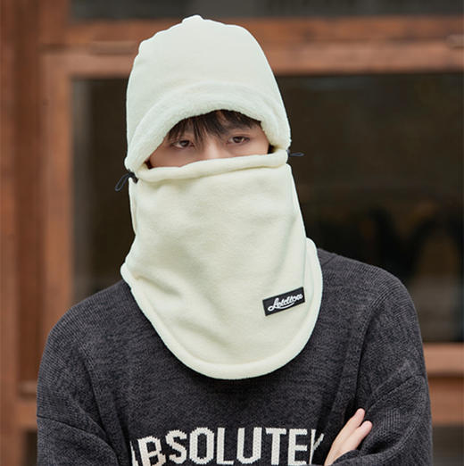 【防风防寒，保暖又时尚！】秋冬男女防风帽子围脖一体 骑行帽保暖防风防寒 套头加绒加厚护耳帽-QQ 商品图12